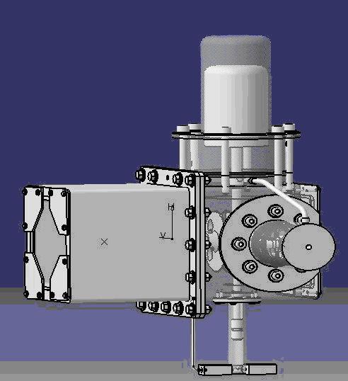3D view of the prototype made by CATIA